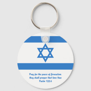 Flagga Israel Nyckelring