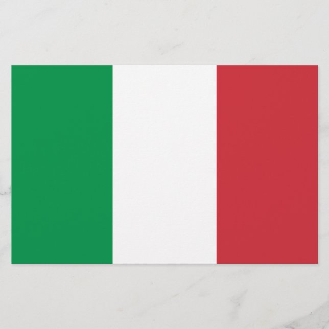 Flagga Italia Brevpapper (Framsida)