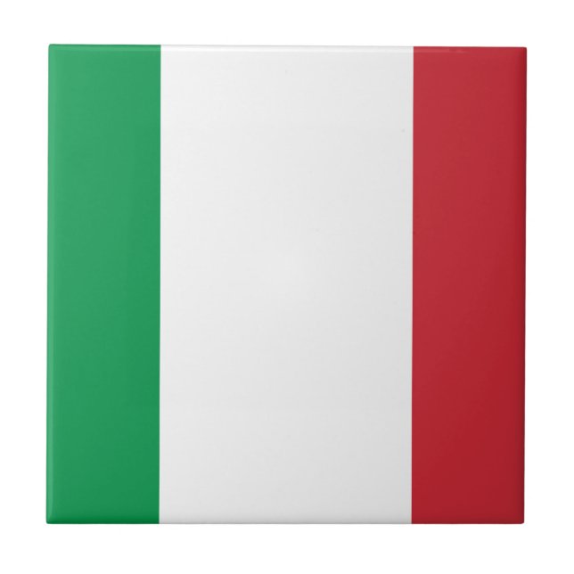 Flagga Italia Kakelplatta (Framsidan)