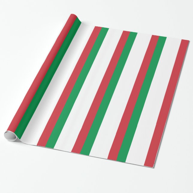 Flagga Italia Presentpapper (Utrullad)