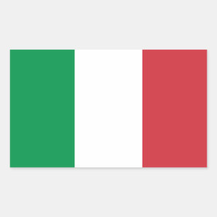 Flagga Italia Rektangulärt Klistermärke