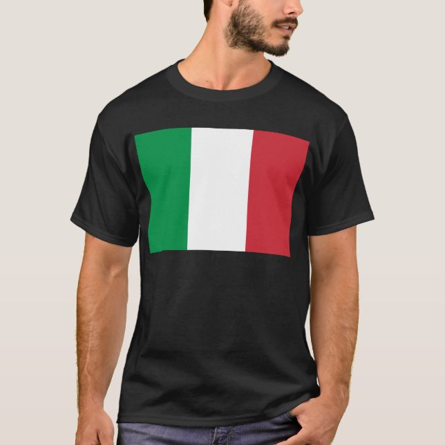 Flagga Italia T Shirt (Framsida)