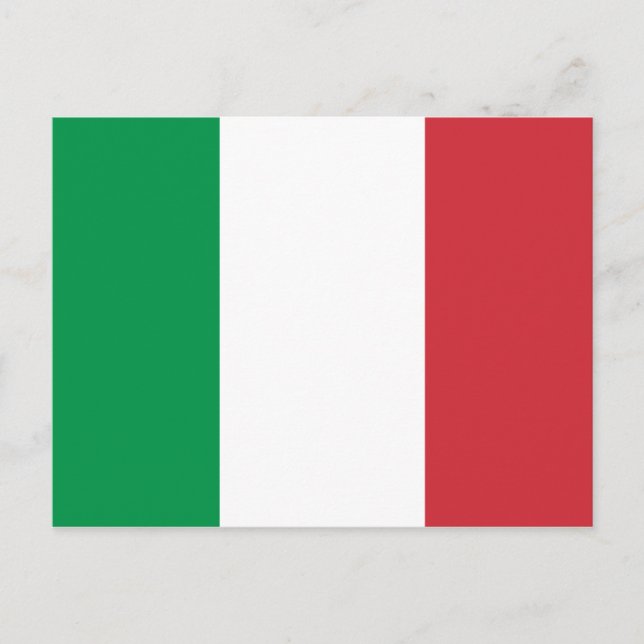 Flagga Italia Vykort (Framsida)