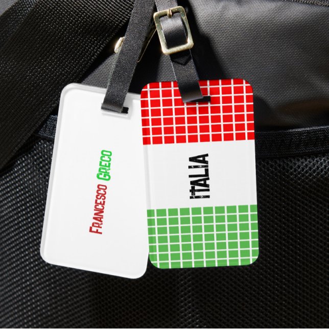 Flagga Italien Bagagebricka (Skapare uppladdad)