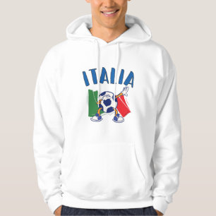 Flagga italien Dabbing Soccer Ball Hoodie