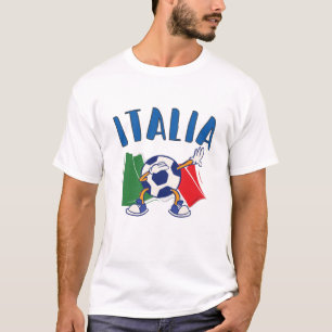 Flagga italien Dabbing Soccer Ball T Shirt