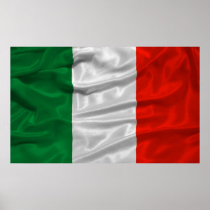 Flagga italien Poster