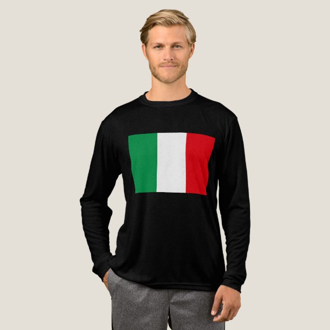 Flagga Italien T Shirt (Hel framsida)