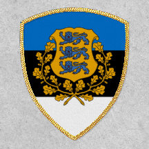 Flagga/jacka av Estlands arm