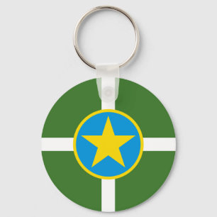 Flagga Jackson, Mississippi Keychain Nyckelring