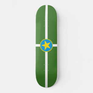 Flagga Jackson (Mississippi) Mini Skateboard Bräda 18,5 Cm