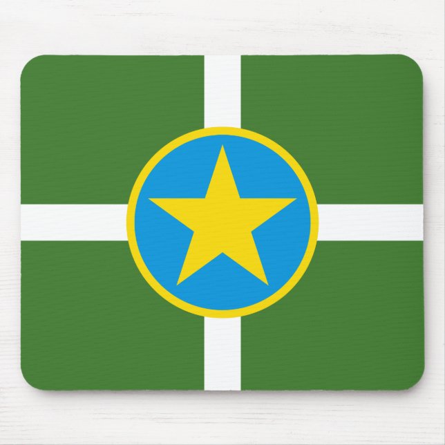 Flagga Jackson, Mississippi Mouse Pad Musmatta (Framsidan)