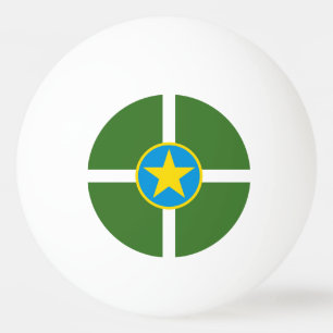 Flagga Jackson, Mississippi Ping-Pong Bal Pingisboll