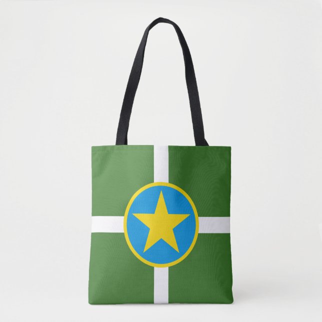 Flagga Jackson, Mississippi Tote Bag Tygkasse (Framsida)