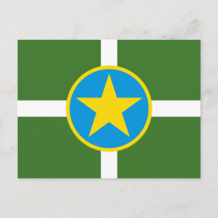 Flagga Jackson, vykort för Mississippi