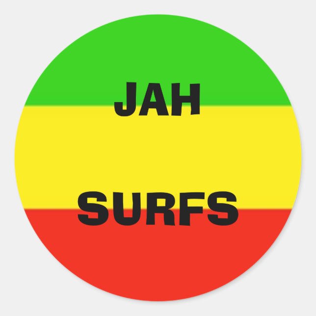 flagga, JAHSURFS Runt Klistermärke (Framsida)