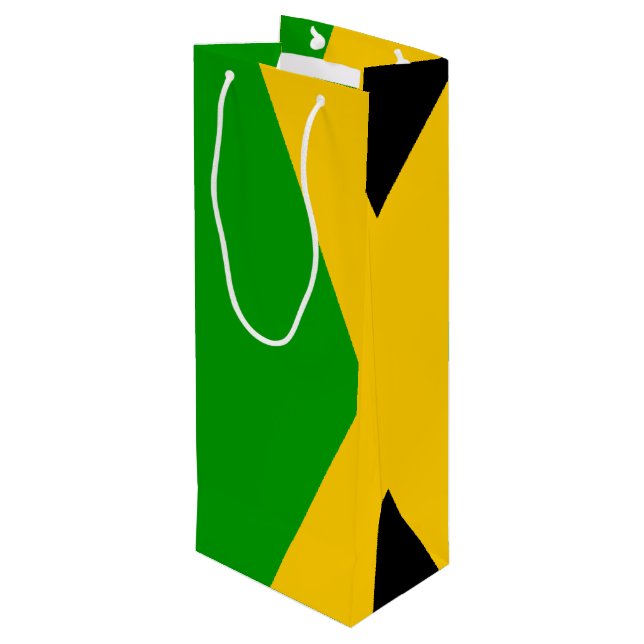 Flagga Jamaica (Baksidan Vinklad)