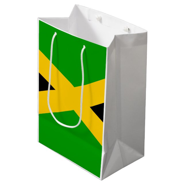 Flagga Jamaica (Framsidan Vinklad)