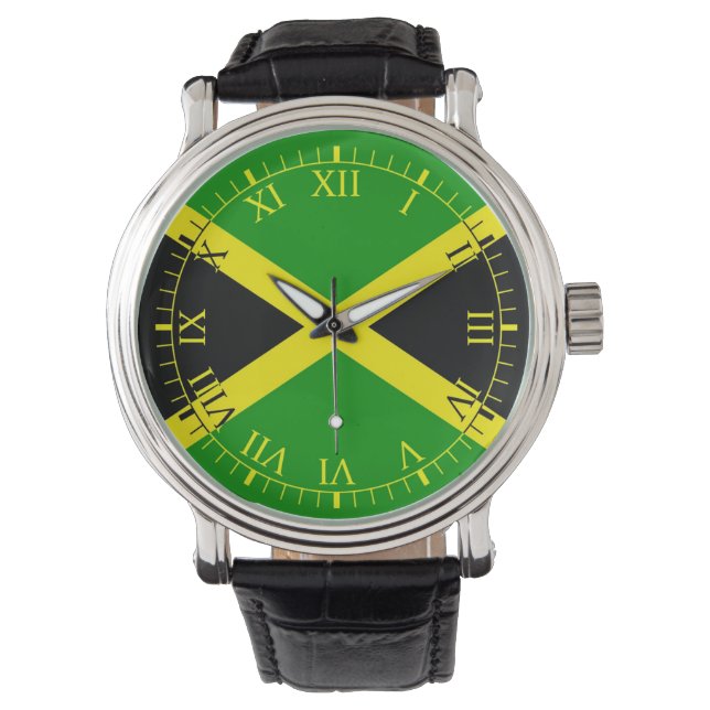 Flagga Jamaica Armbandsur (Framsida)