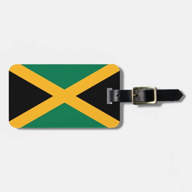Flagga Jamaica Bagagebricka (Horisontell Framsida)
