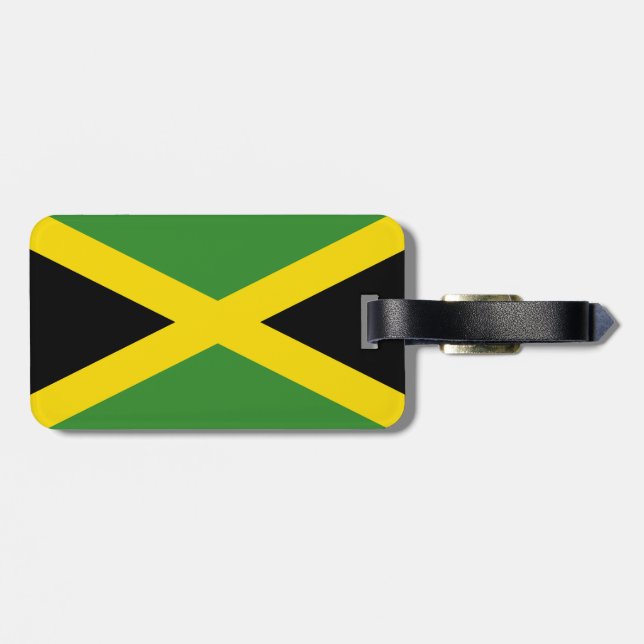 Flagga Jamaica Bagagebricka (Baksida Vågrät)