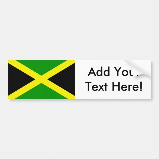 Flagga Jamaica Bildekal (Framsidan)
