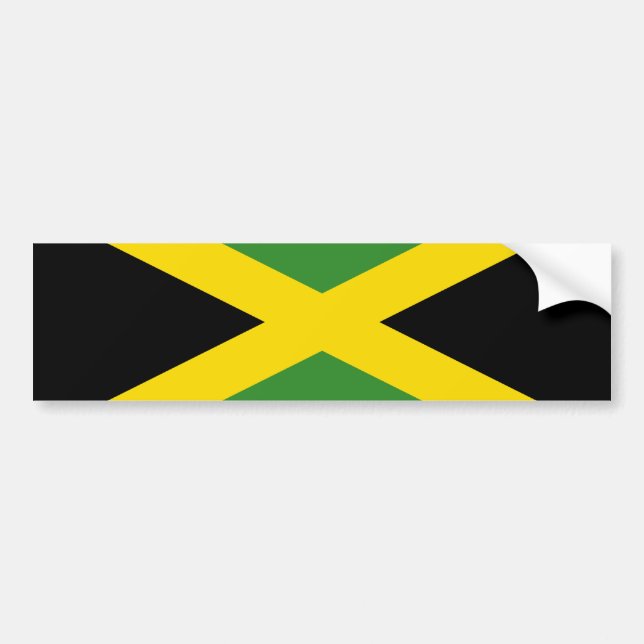 Flagga Jamaica Bildekal (Framsidan)