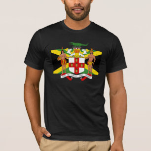 Flagga Jamaica Jackande Arm Passande T-Shirt