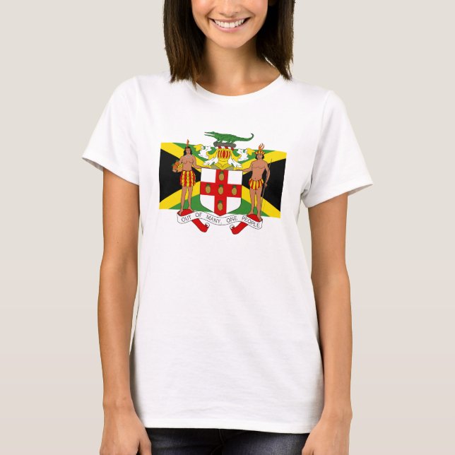 Flagga Jamaica Jackar av Arm Spaghetti Tank T-shirt (Framsida)