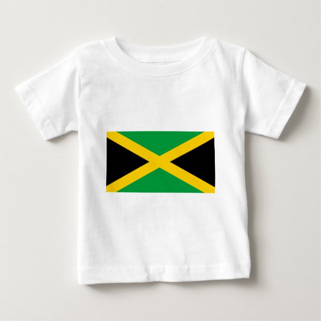 Flagga Jamaica-Jamaican-Flagga T Shirt (Framsida)