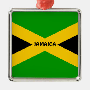 Flagga Jamaica Julgransprydnad Metall