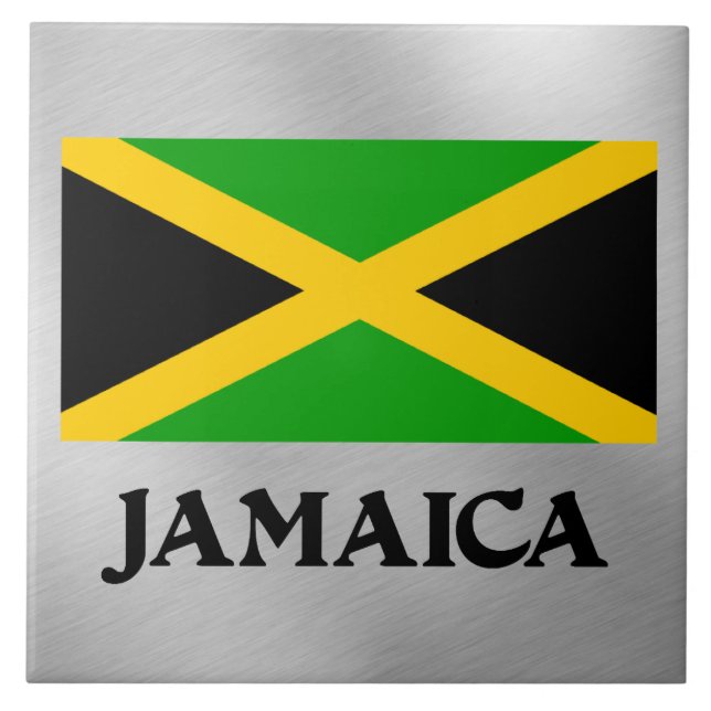 Flagga Jamaica Kakelplatta (Framsidan)