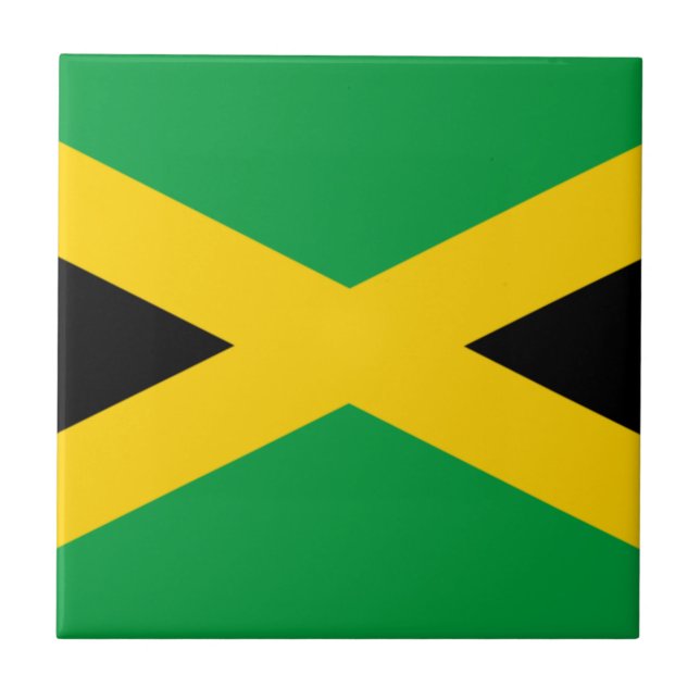 Flagga Jamaica Kakelplatta (Framsidan)