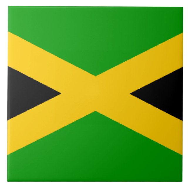Flagga Jamaica Kakelplatta (Framsidan)