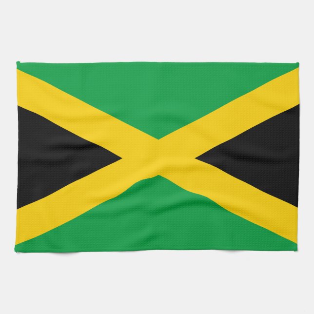 Flagga Jamaica Kökshandduk (Horisontell)