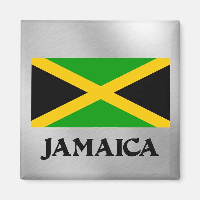 Flagga Jamaica Magnet (Framsidan)