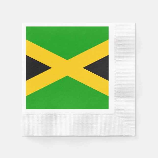 Flagga Jamaica Pappersservett (Framsidan)