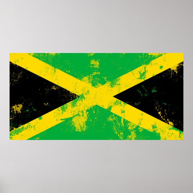 Flagga Jamaica Poster (Framsidan)