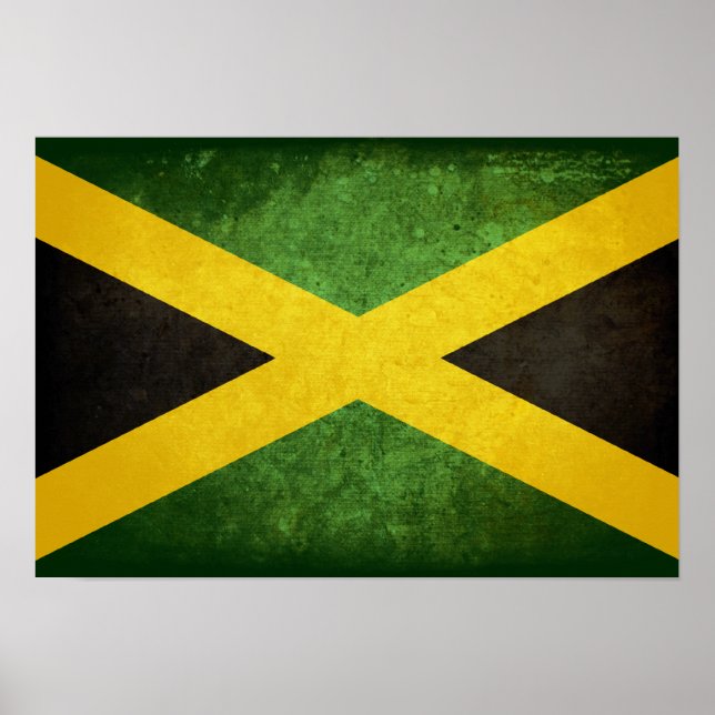 Flagga Jamaica Poster (Framsidan)