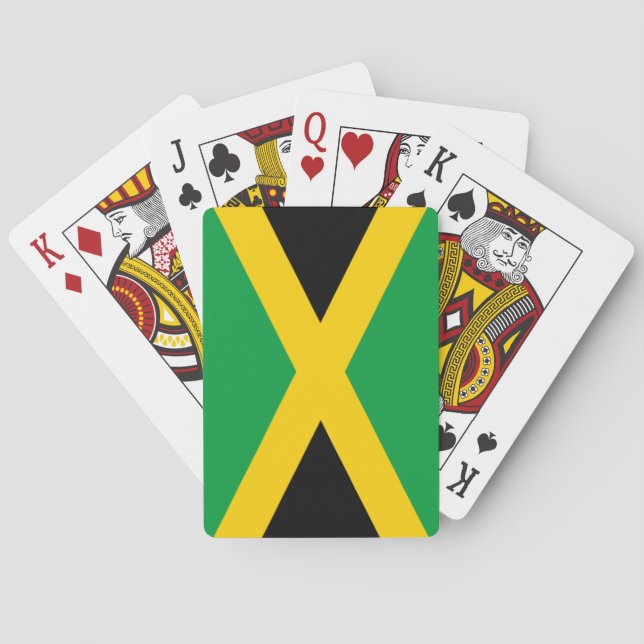 Flagga Jamaica Spelkort (Baksidan)