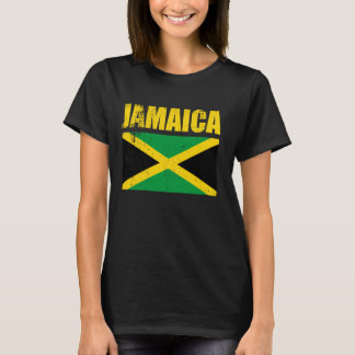 Flagga Jamaica T-Shirt Coola Jamaican Flaggor Mana