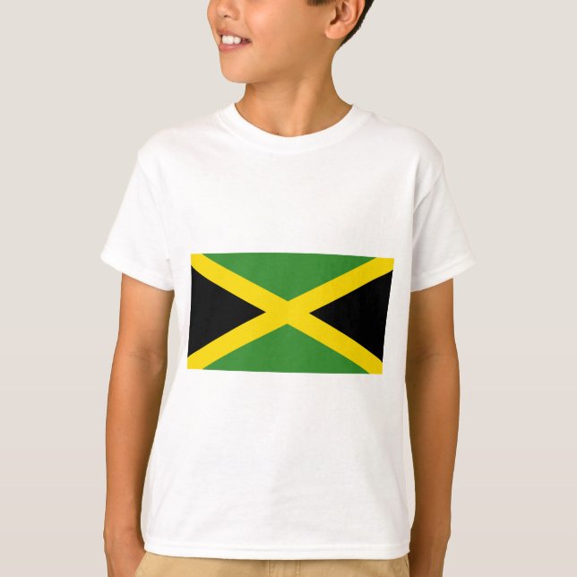 Flagga Jamaica Tee Shirt (Framsida)