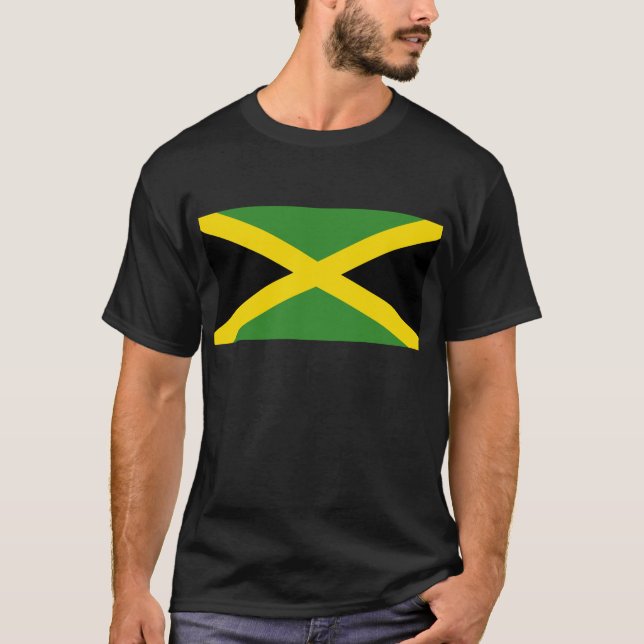 Flagga Jamaica Tee Shirt (Framsida)