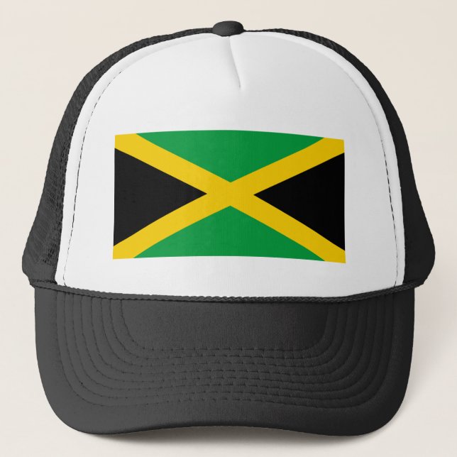 Flagga Jamaica Truckerkeps (Framsida)