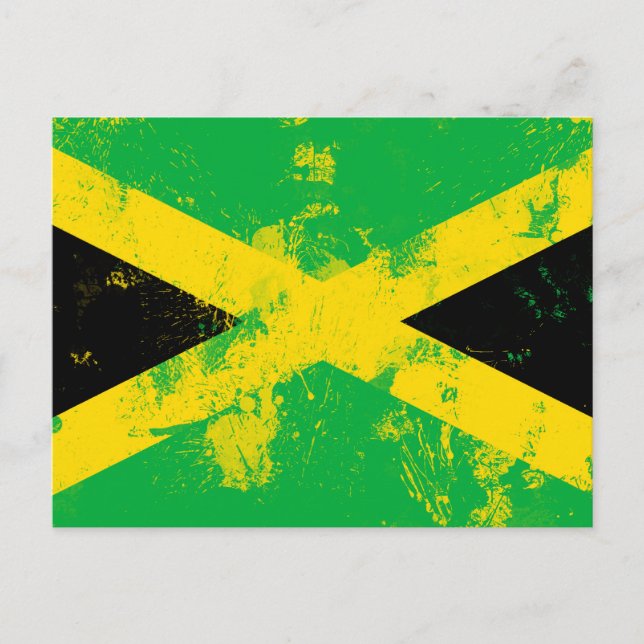 Flagga Jamaica Vykort (Framsida)