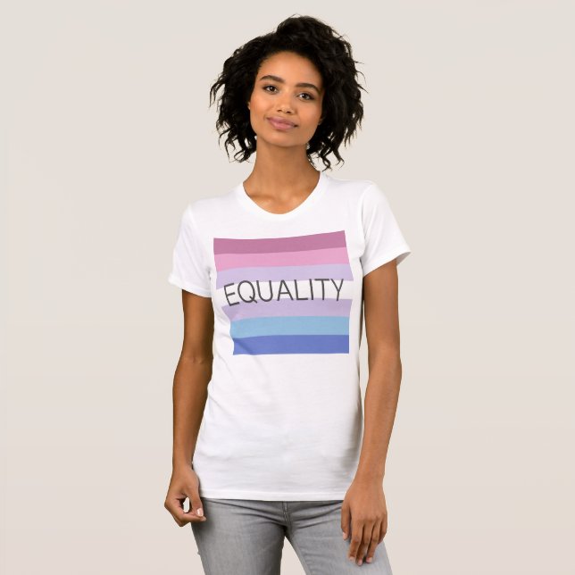 Flagga JÄMSTÄLLDHET Bigender T Shirt (Hel framsida)
