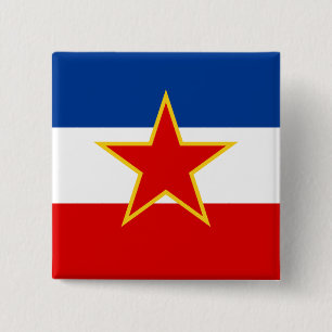 Flagga Jugoslavien Knapp