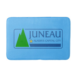 Flagga Juneau, Alaska Bathroom Mat Badrumsmatta