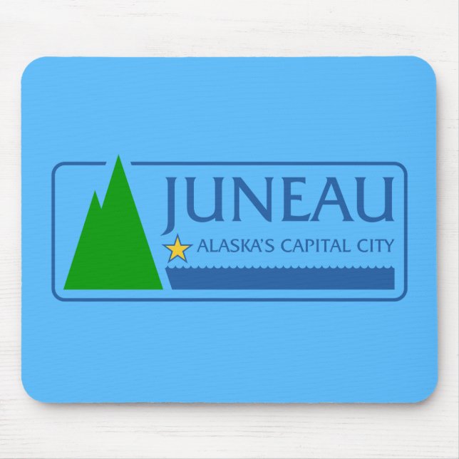 Flagga Juneau, Alaska Mouse Pad Musmatta (Framsidan)