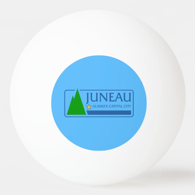 Flagga Juneau, Alaska Ping-Pong Ball Pingisboll (Framsidan)